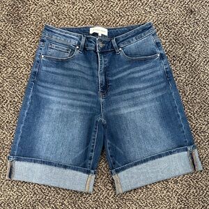 Risen Jeans Blue Denim Shorts